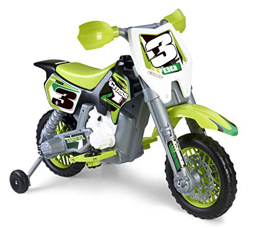 FEBER Rider Cross 6V - Moto eléctrica para niños y niñas de 3 a 7 años (Famosa 800012223)