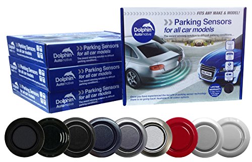 Dolphin DMS400 - Sensores de aparcamiento de tamaño micro (9 colores), color negro mate