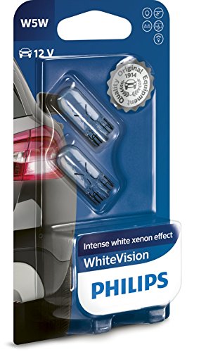 Philips 12961NBVB2 WhiteVision Lámpara Halógena, 60% más de Luz, 4300K