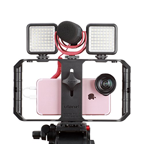ULANZI U Rig Pro - Soporte de trípode para teléfono Inteligente, iPhone y iPhone para videomaker cinematográfico para iPhone X 8 Plus Sumsang