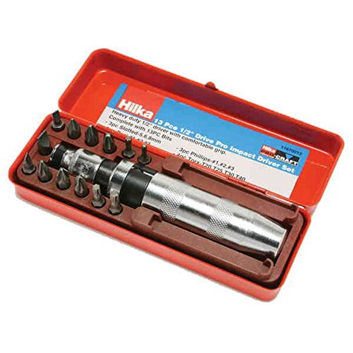 Hilka 11670013 Destornillador impacto Kit Craft Pro 13 piezas 1/2'
