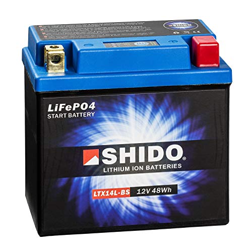 SHIDO LTX14L-BS LION -S- Batería de ion de litio, color azul