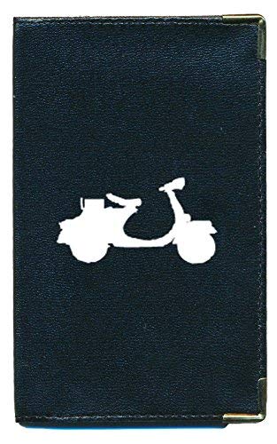 Syl'la - Funda para tarjeta gris, permiso de conducir, documentos de coche planos, Scooter (negro) - cg-tpas