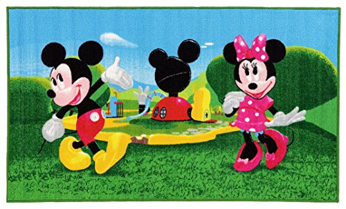 Disney Alfombra Mickey Mouse Clubhouse Verde/Cielo 80 x 140 cm