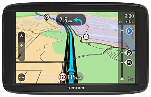 TomTom GPS para coche Start 62, 6 pulgadas, mapas de la UE, prueba gratuita de alerta de radares, soporte reversible integrado