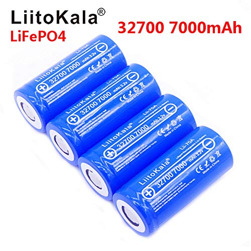Lii-70A LiitoKala 3.2 V 32700 6500 mah 7000 mAh batería LiFePO4 35A 55A batería de descarga continua máxima de alta potencia-2 PCS batería