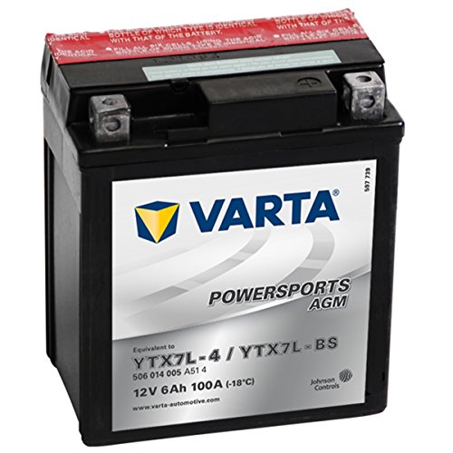 Batería de moto Varta Powersports AGM 50614 - YTX7L-BS