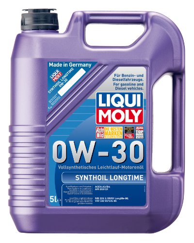 Liqui Moly 1172 Synthoil Longtime 0W-30 - Aceite antifricción sintético para Motores de automóviles de 4 Tiempos (5 L)