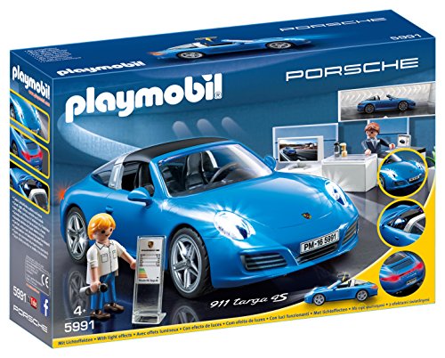 Playmobil Porche- Porsche Réplica del Porche 911 Targa 4S Playset, Multicolor, 9,5 x 24,8 x 34,8 cm (Playmobil 5991)