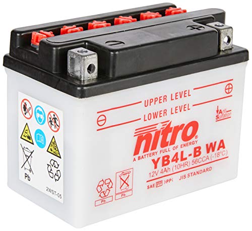 Nitro YB4L de B WA – N- Batteries Negro (Precio incluye euros 7,50 pfand)