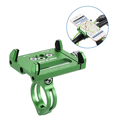 Lixada Soporte universal para teléfono de bicicleta mountian (ajustable) Verde