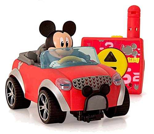 IMC Toys- City Fun Juguete figurina Mickey en su RC Coche, Color Rojo/Negro/Gris, 20 cm (181953)