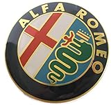2 fraudes escudo Alfa Romeo Oro Logo 74mm Capó Delantero Trasero Emblema Oro 147 156 159 Brera Mito Metal