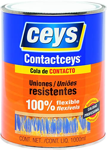 Ceys - Cola de contacto contactceys - Uniones resistentes - Calidad profesional - 1 litro
