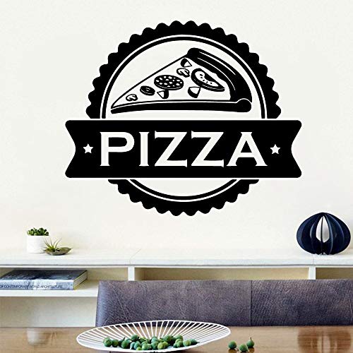 BailongXiao Papel Pintado clásico de la Etiqueta de la Pared de la Cocina del Vinilo de la Pizza para los murales de la decoración de la habitación de los niños