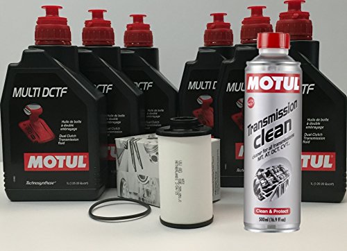 MOTUL Pack Aceite Cajas DSG Multi DCTF 6 litro (G052182A2) + Filtro Original 02E305051 + Transmission Clean 500ml.