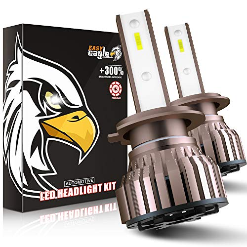 EASY EAGLE H7 LED 10800LM Bombillas para Montaje de Faros Delanteros de Coches, 12V, 6000K